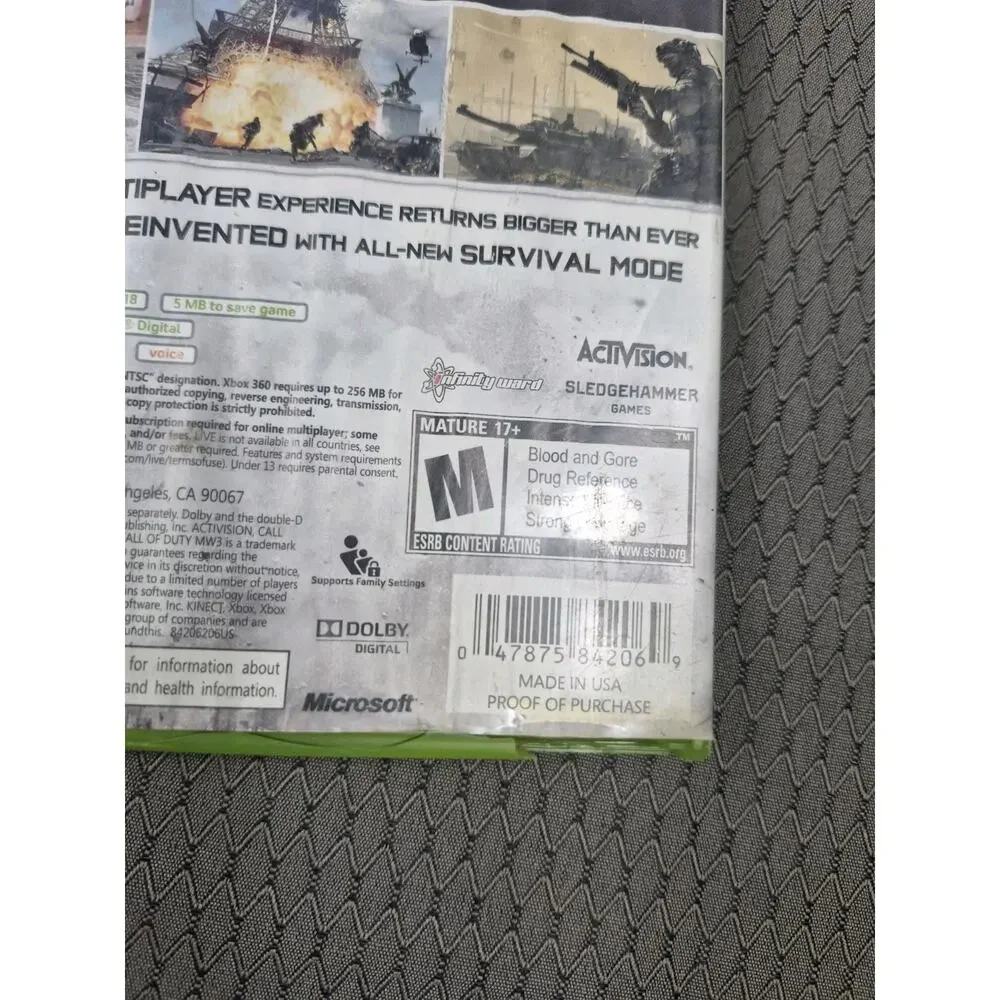 Call of Duty: Modern Warfare 3 (Xbox 360, 2011)